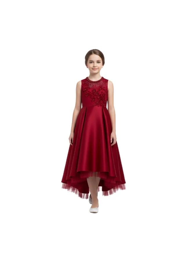 D'Daniela Satin High-Low Dress
